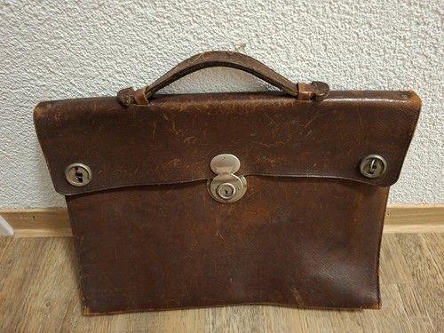 Antike ledertasche mit - ledertasche,